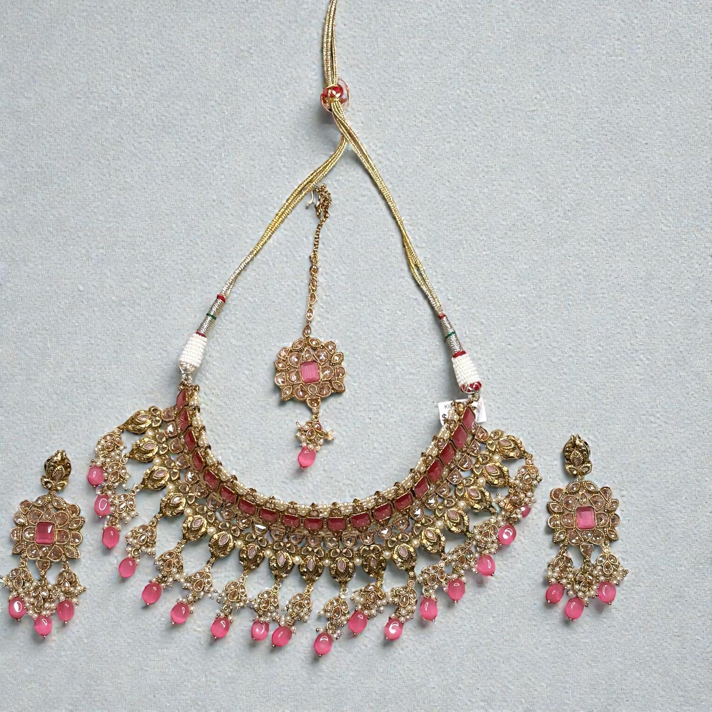 Petal Pink Veil Choker Set