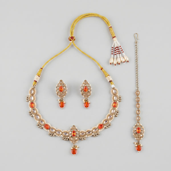 Ruby Moti Necklace