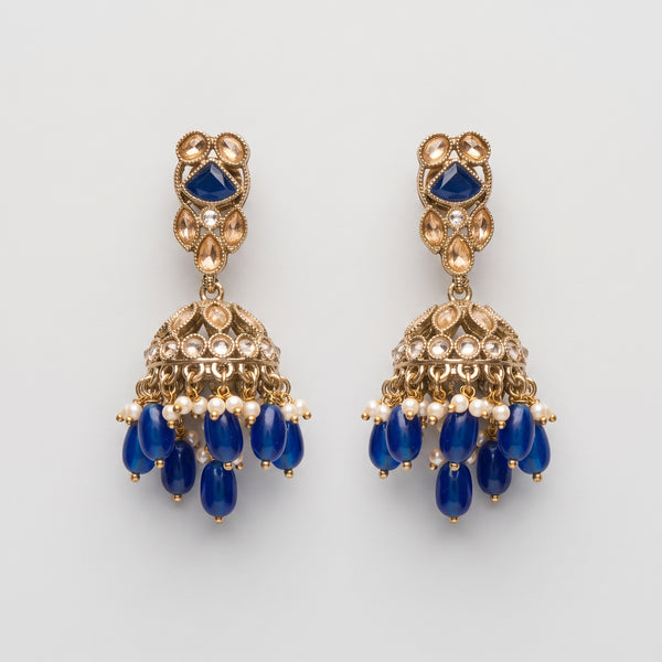 Neelam Moti Earrings