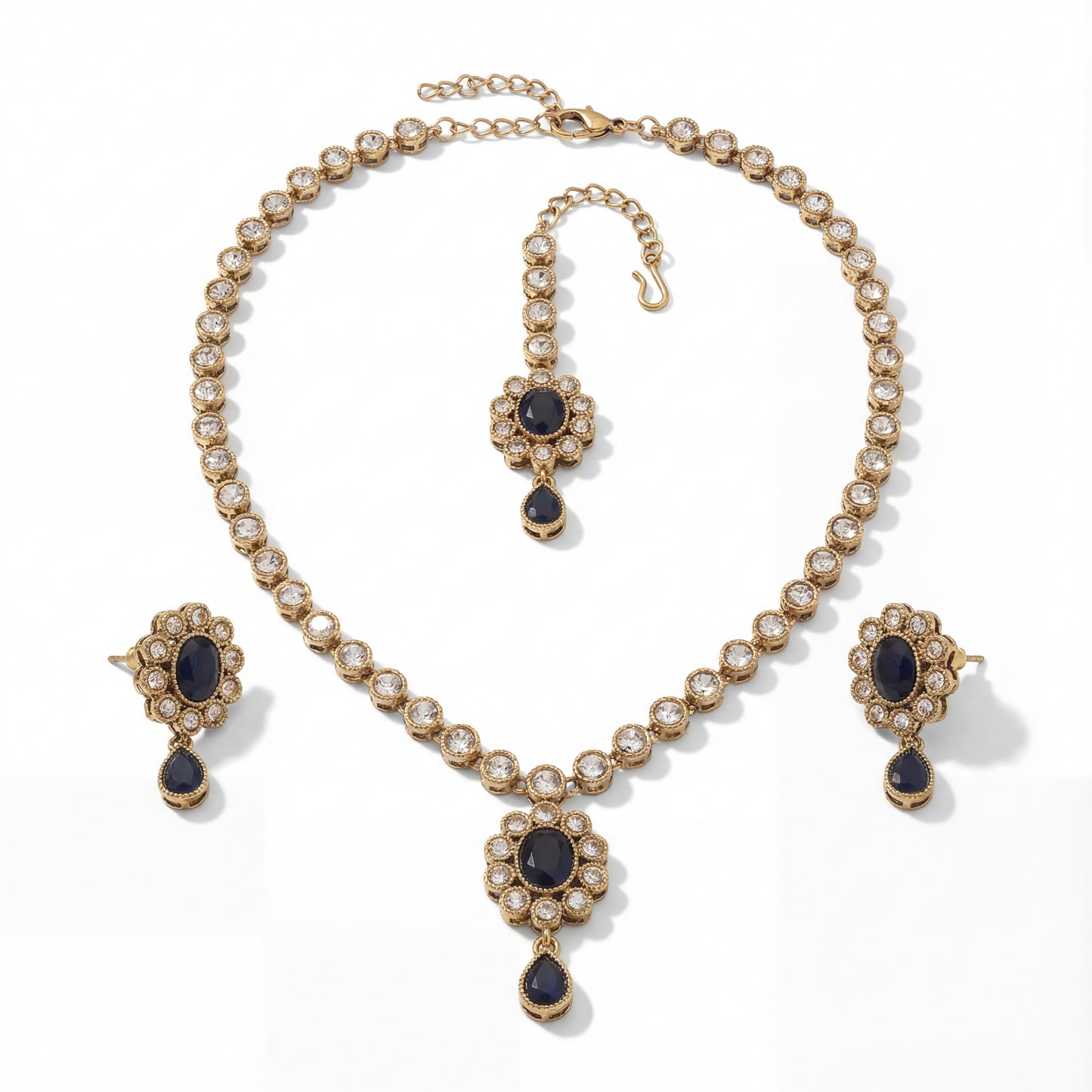 Meher Noir Kundan Necklace Set
