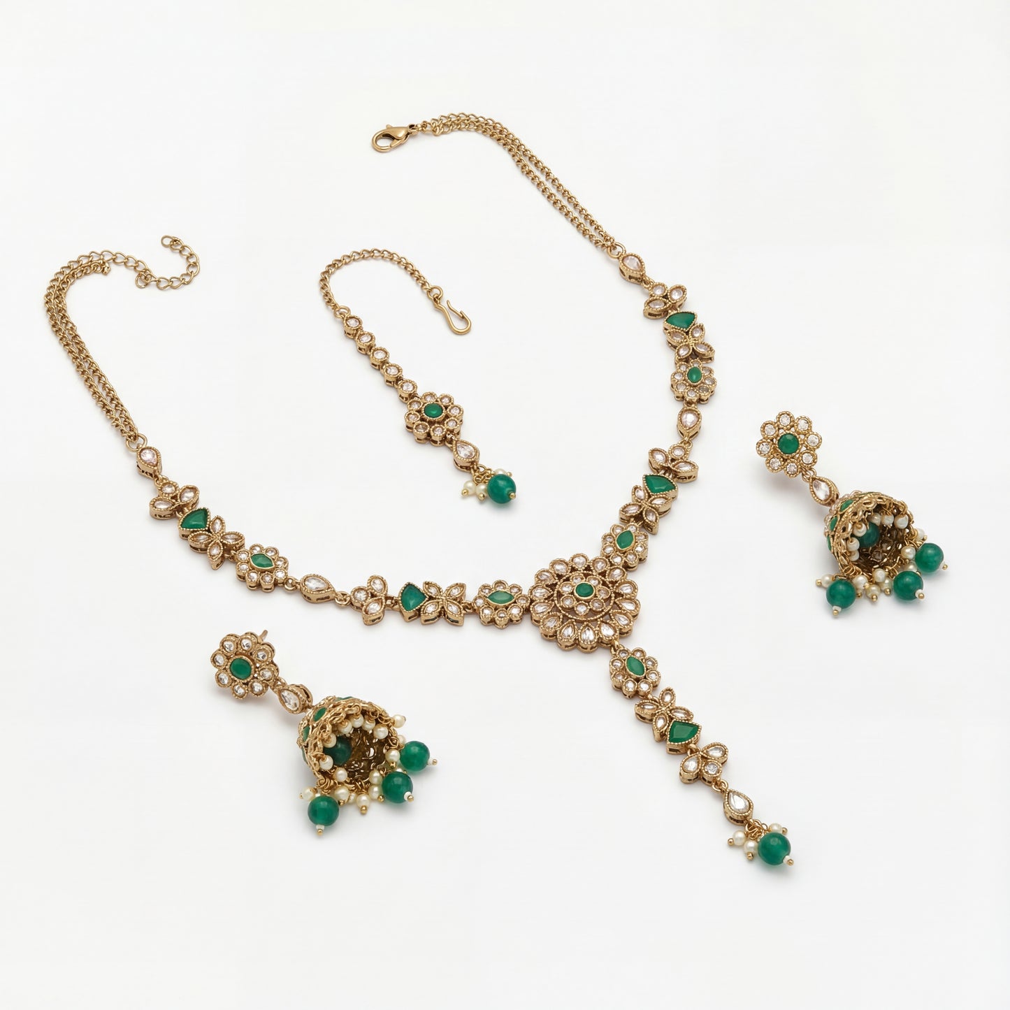 Safiya Emerald Heirloom Necklace Set