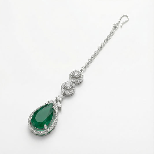 Zayna Emerald Statement Tikka