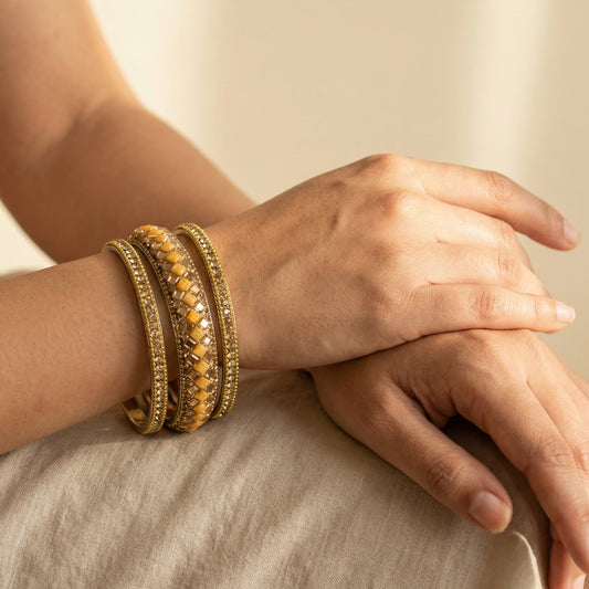 Traditional Mosaic Bangles - Set of 6