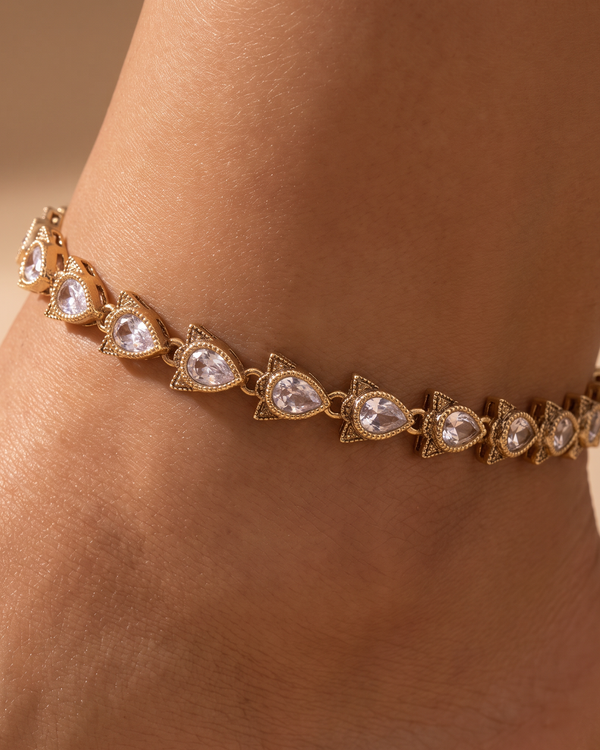 Priya Dewdrop Anklets