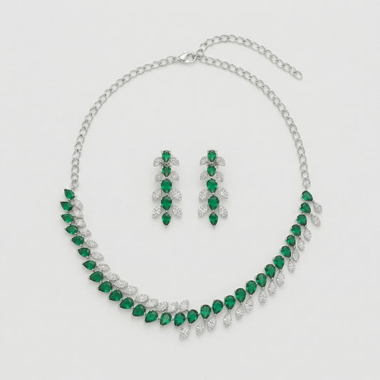 Emerald Vine Necklace Set