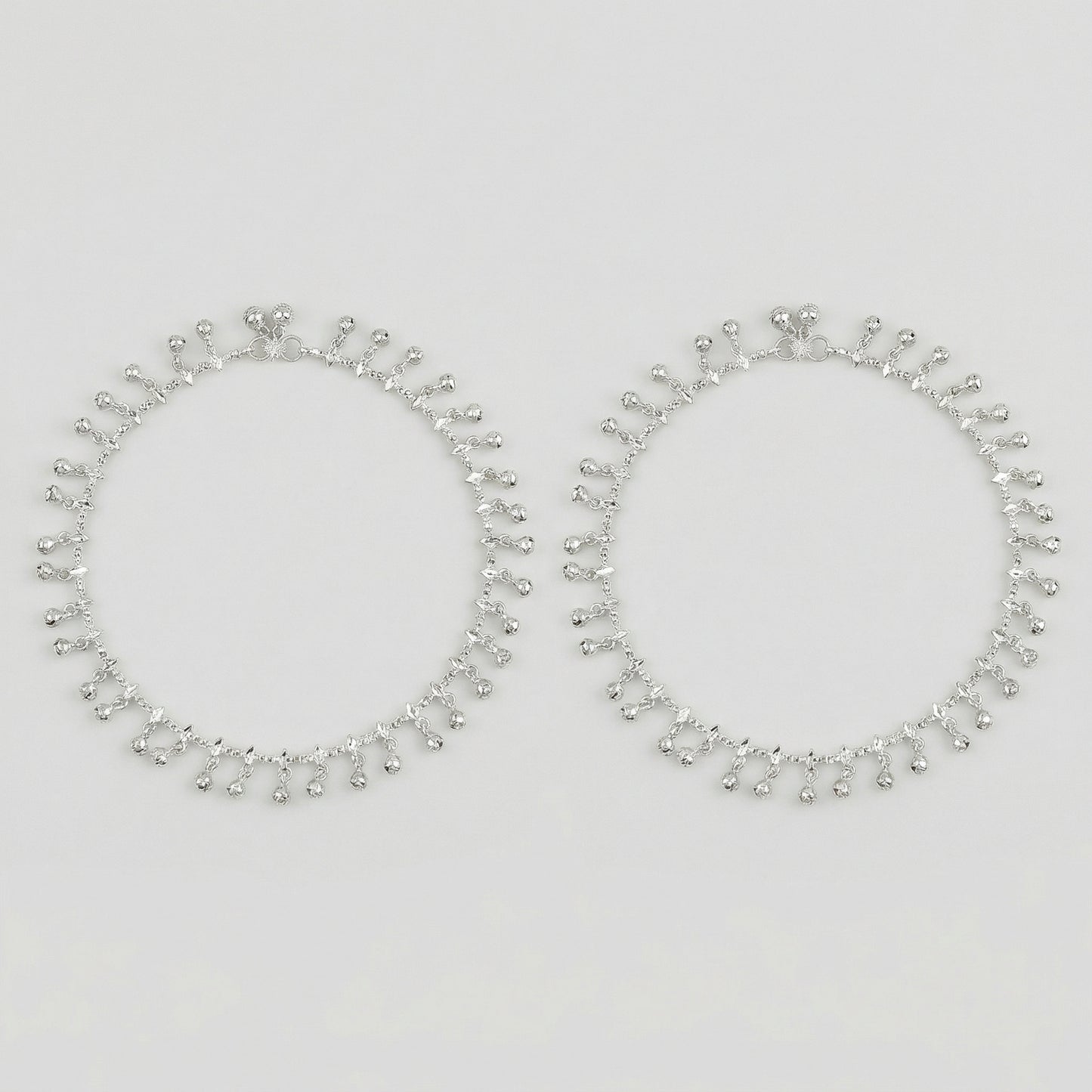 Shimmering Charm Anklets