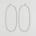 Sterling Sparkle Anklets pair of polished silver-tone scalloped payals with ghungroo beads on white background