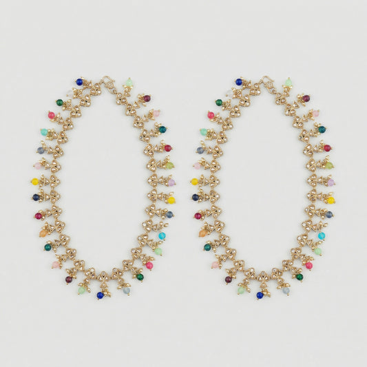 Navrang Kundan Anklets