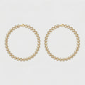 Eternity Stone Anklets pair of gold-tone halo crystal disc payals