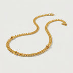 Golden Dotted Chain Anklets detail showing rope chain and spherical bobble border