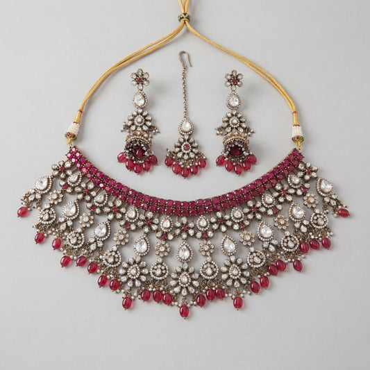 Regal Crimson Choker Set