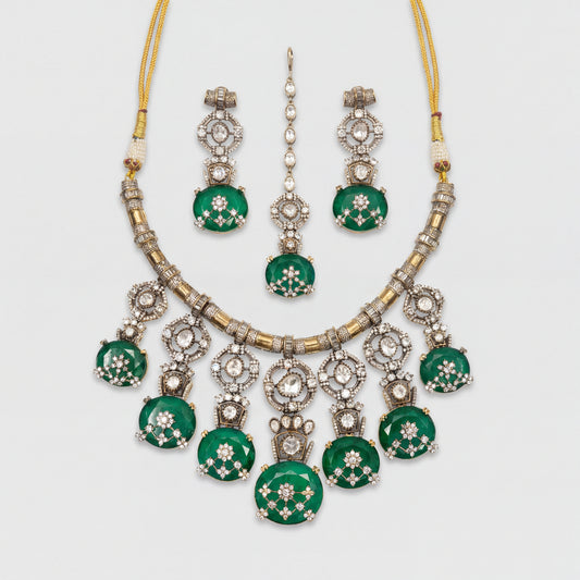Zaira Emerald Necklace Set