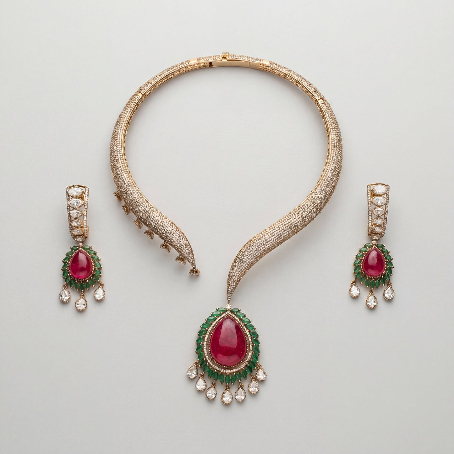 Ruby Emerald Majesty Set