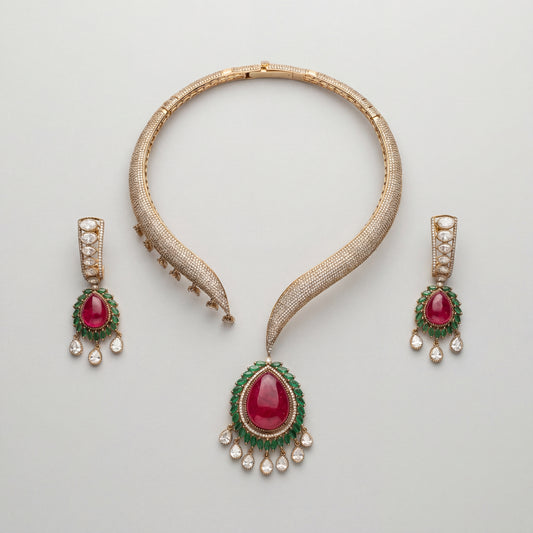 Ruby Emerald Majesty Set