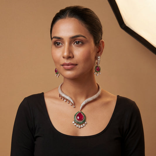 Ruby Emerald Majesty Set