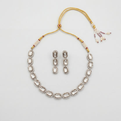 Elara Silver Polki Set