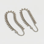 Regal Polki Payal detail of kundan-style teardrop drops and clasp