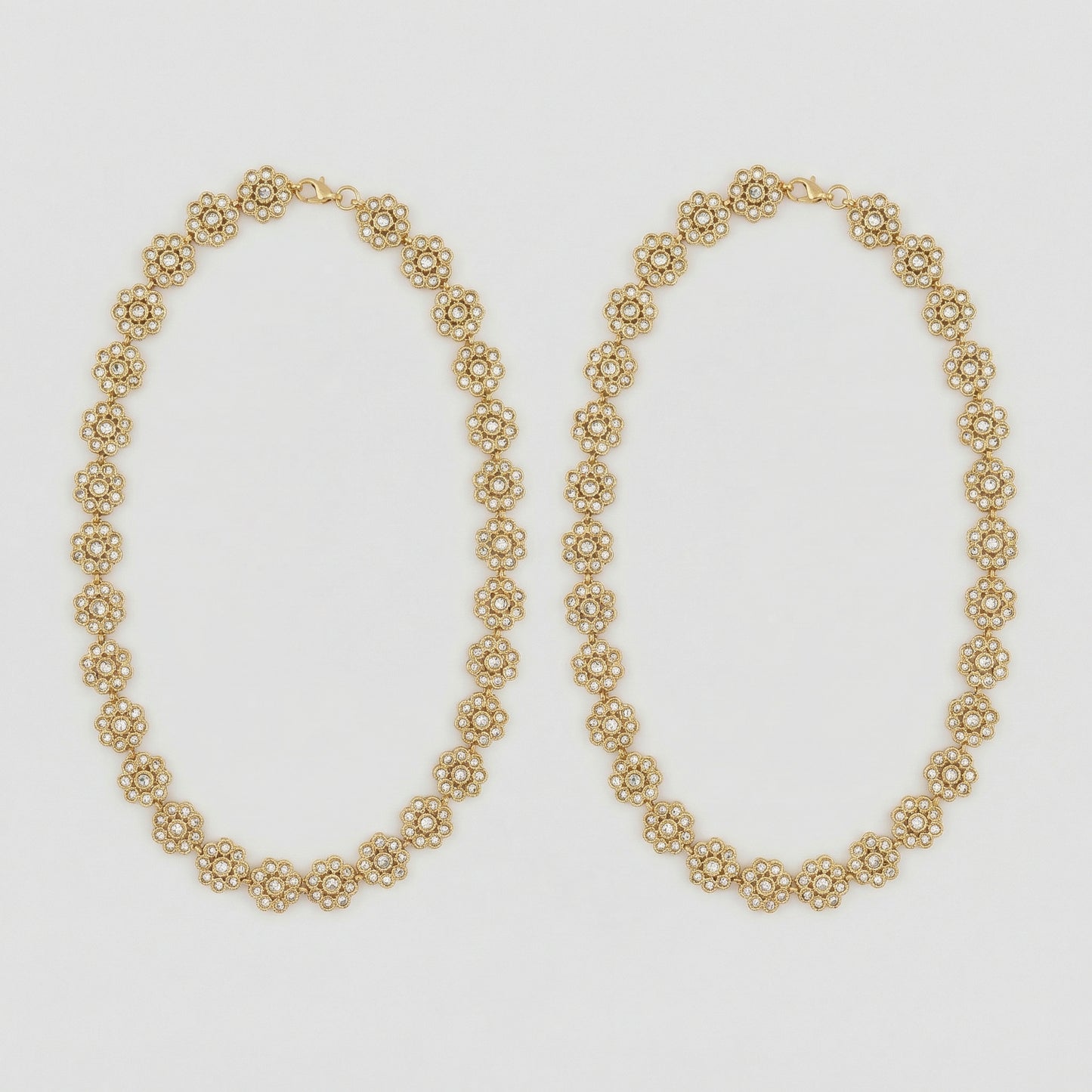 Gilded Blossom Anklets