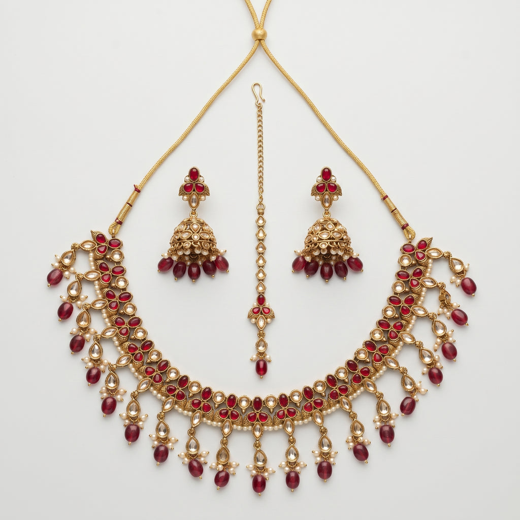 Kundan Ruby Necklace