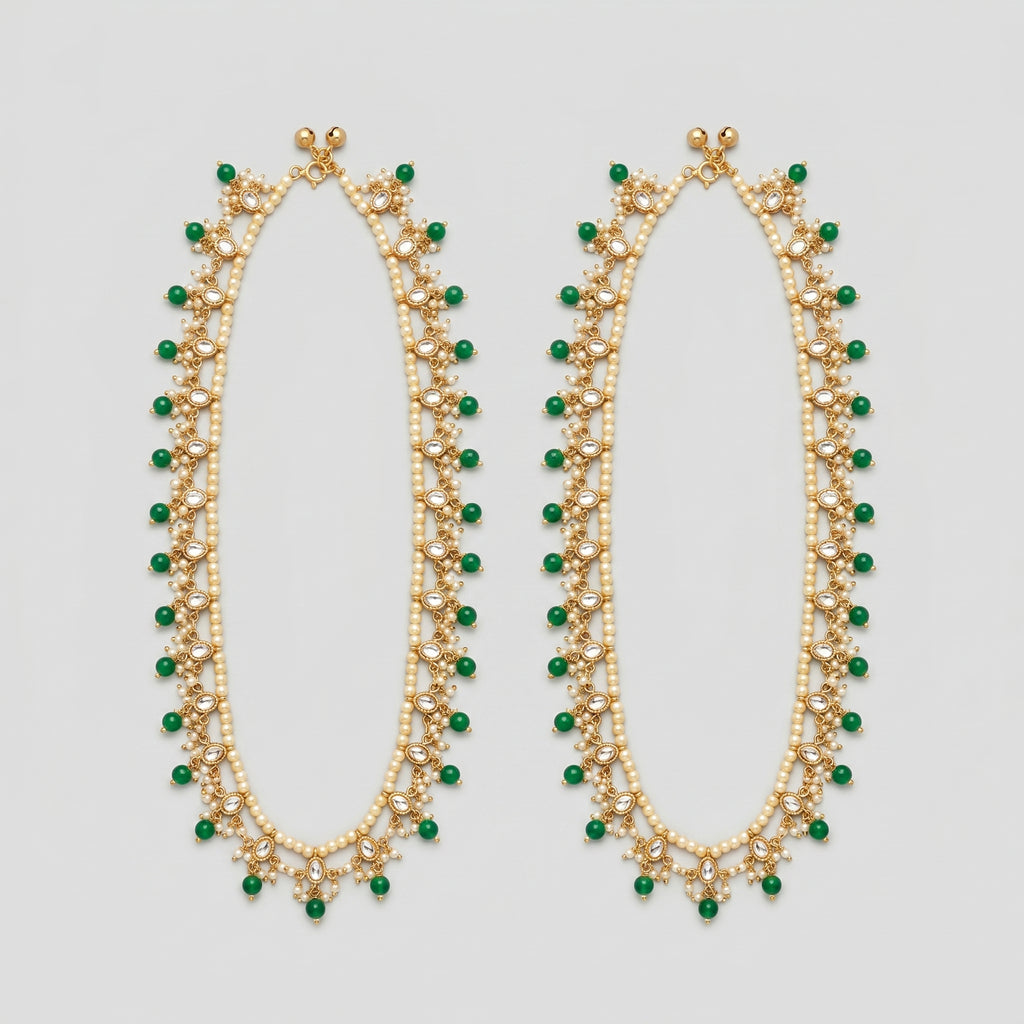 Emerald Dew Anklets