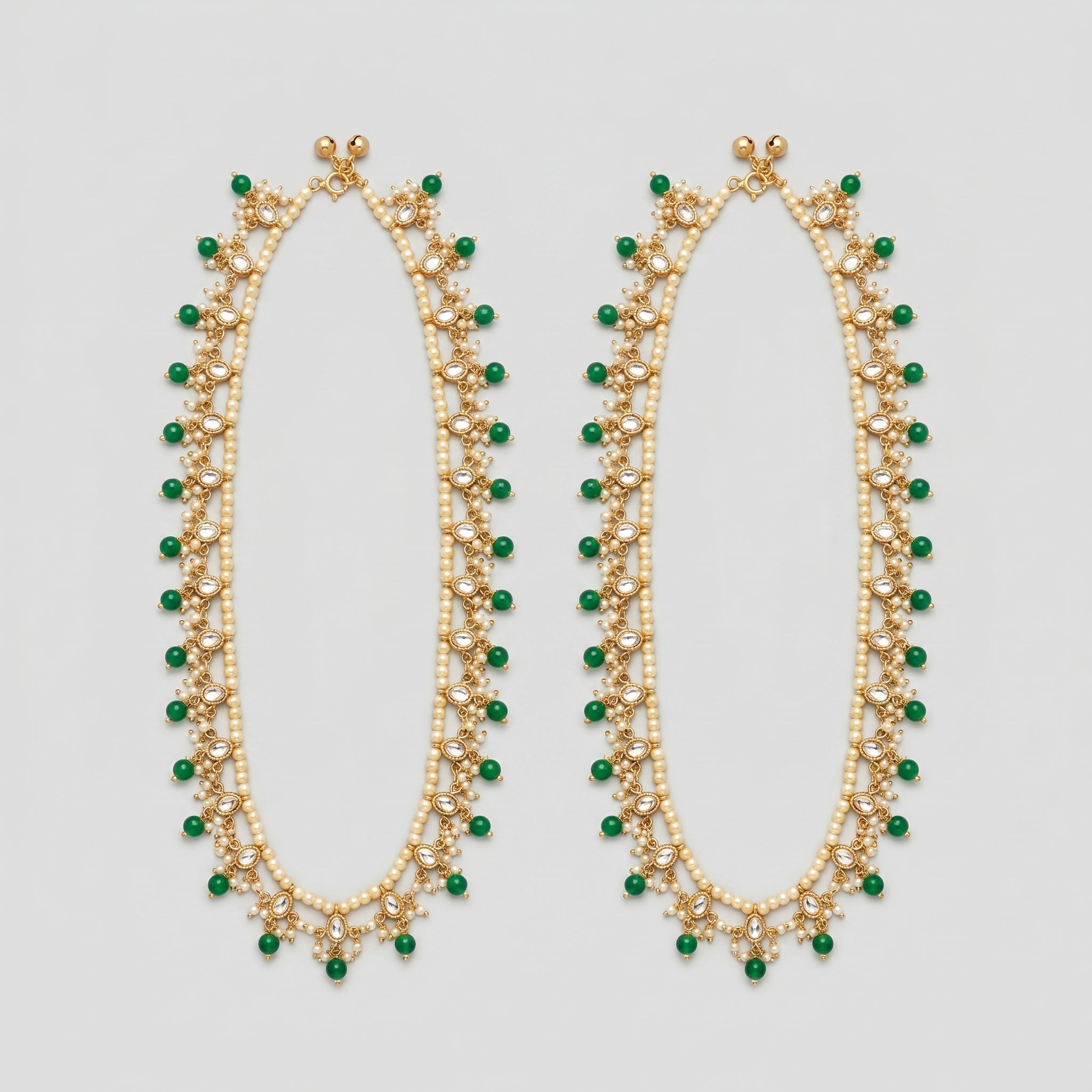 Emerald Dew Anklets