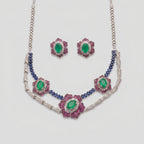 Triveni Emerald Set