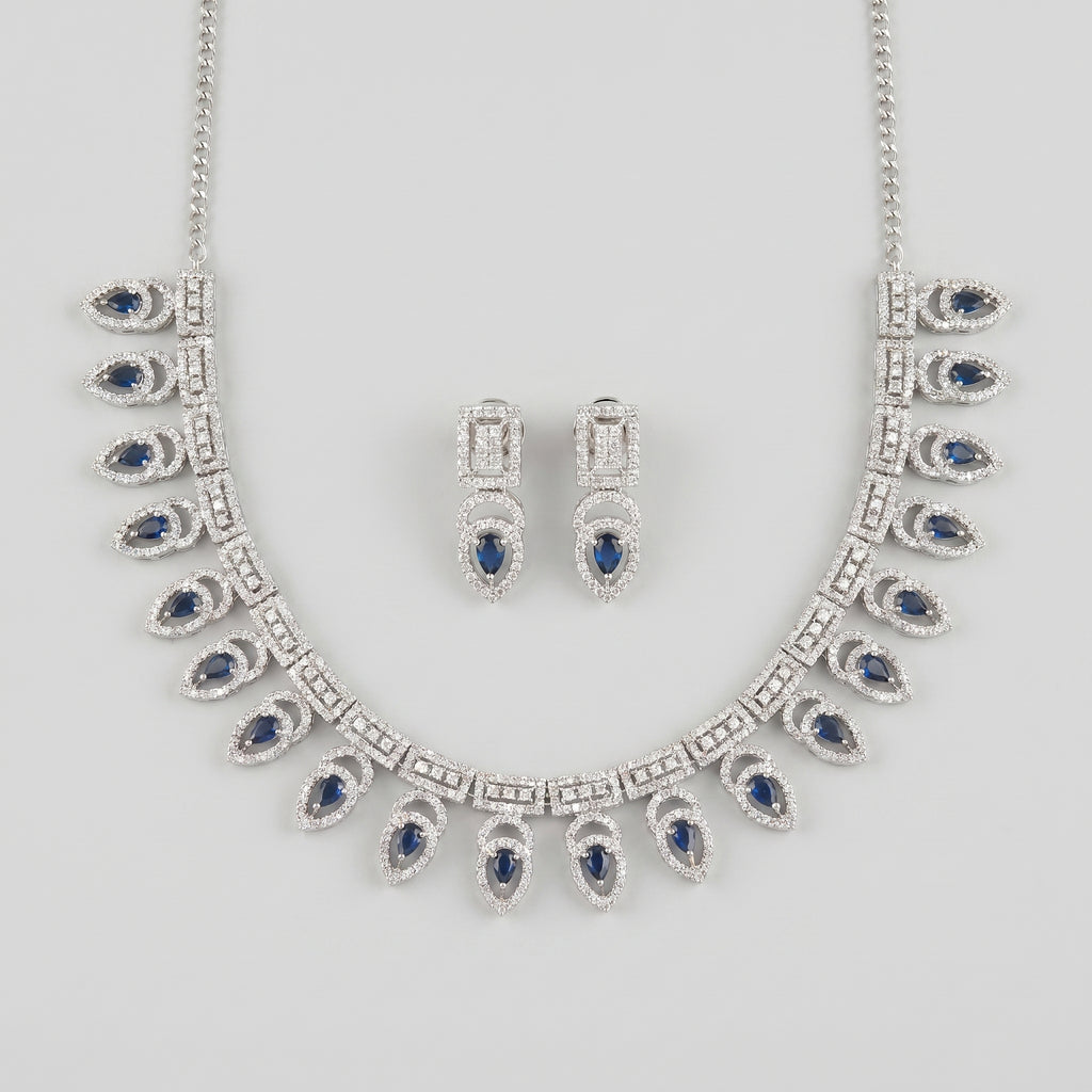 Mayuri Sapphire Necklace Set