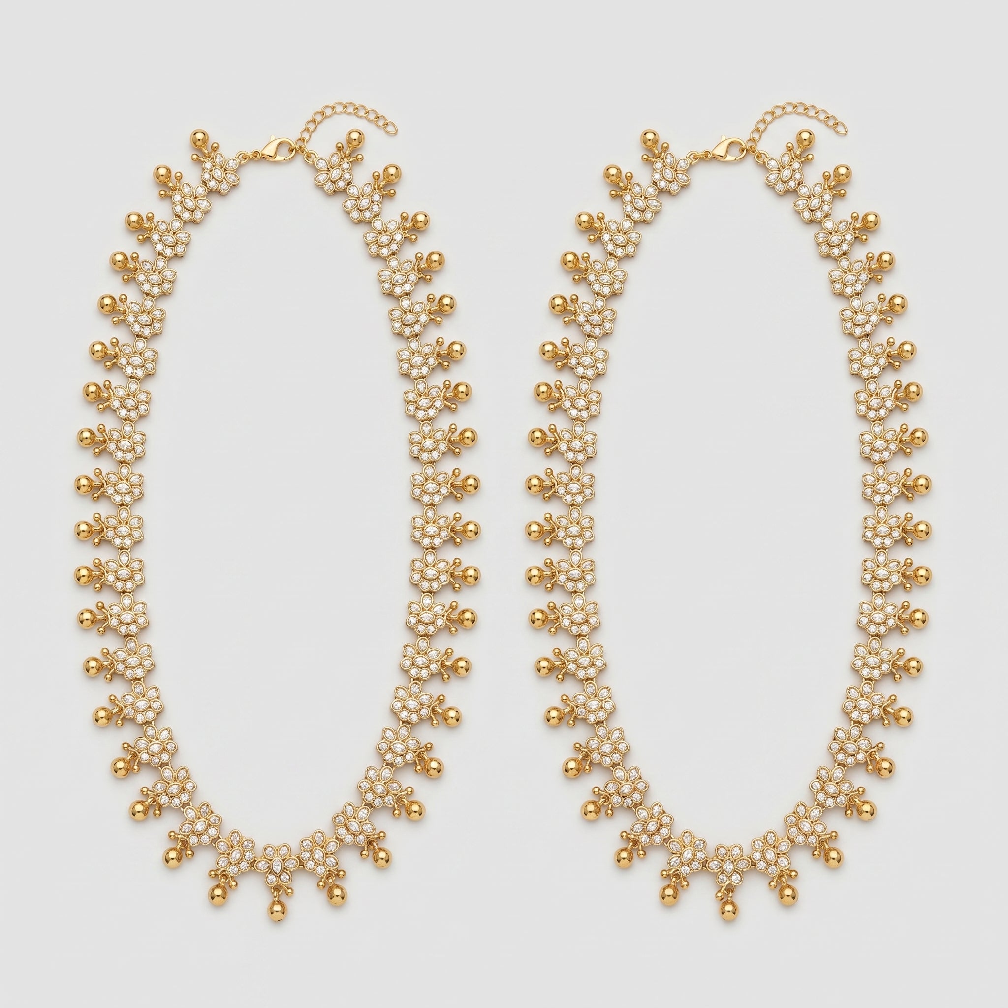 Kundan Floral Anklet