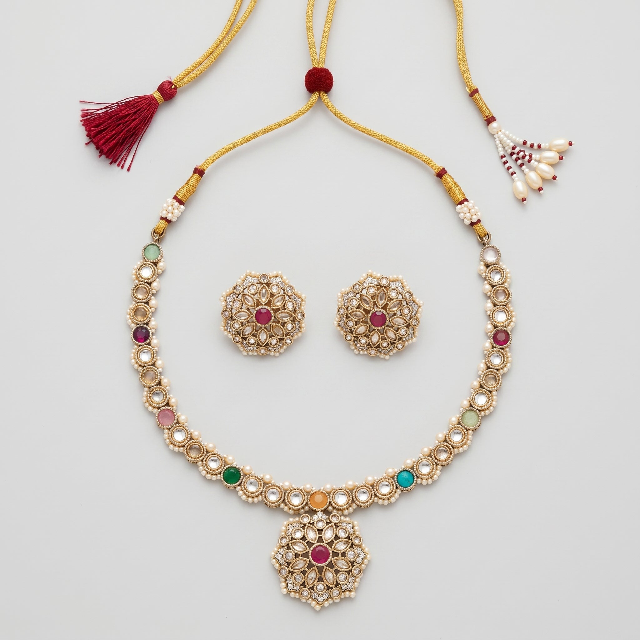 Kundan Rangoli Necklace