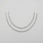 Noor Anklet pair of silver-tone pear-shaped crystal payals with extender