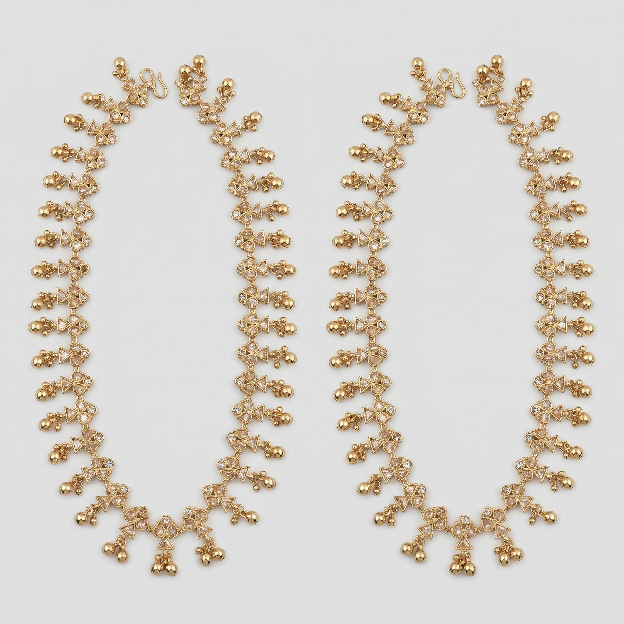 Jadau Polki Anklet