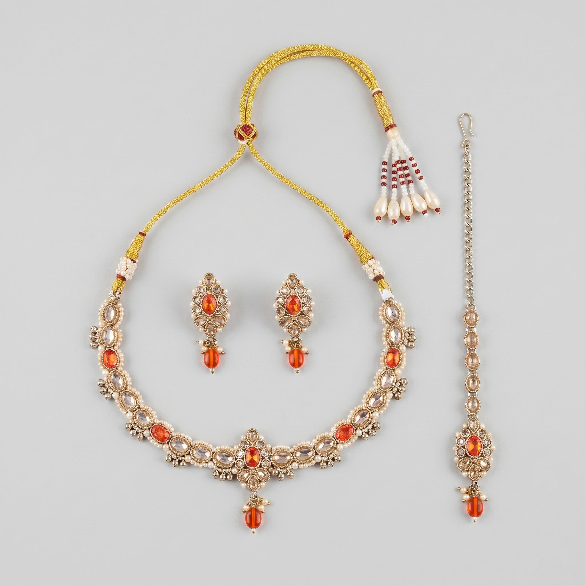 Ruby Moti Necklace