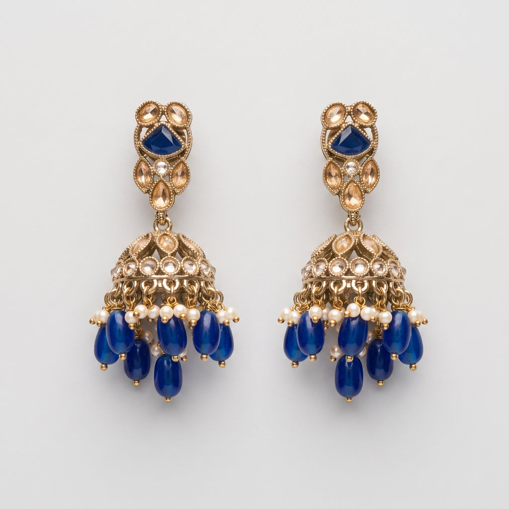 Neelam Moti Earrings