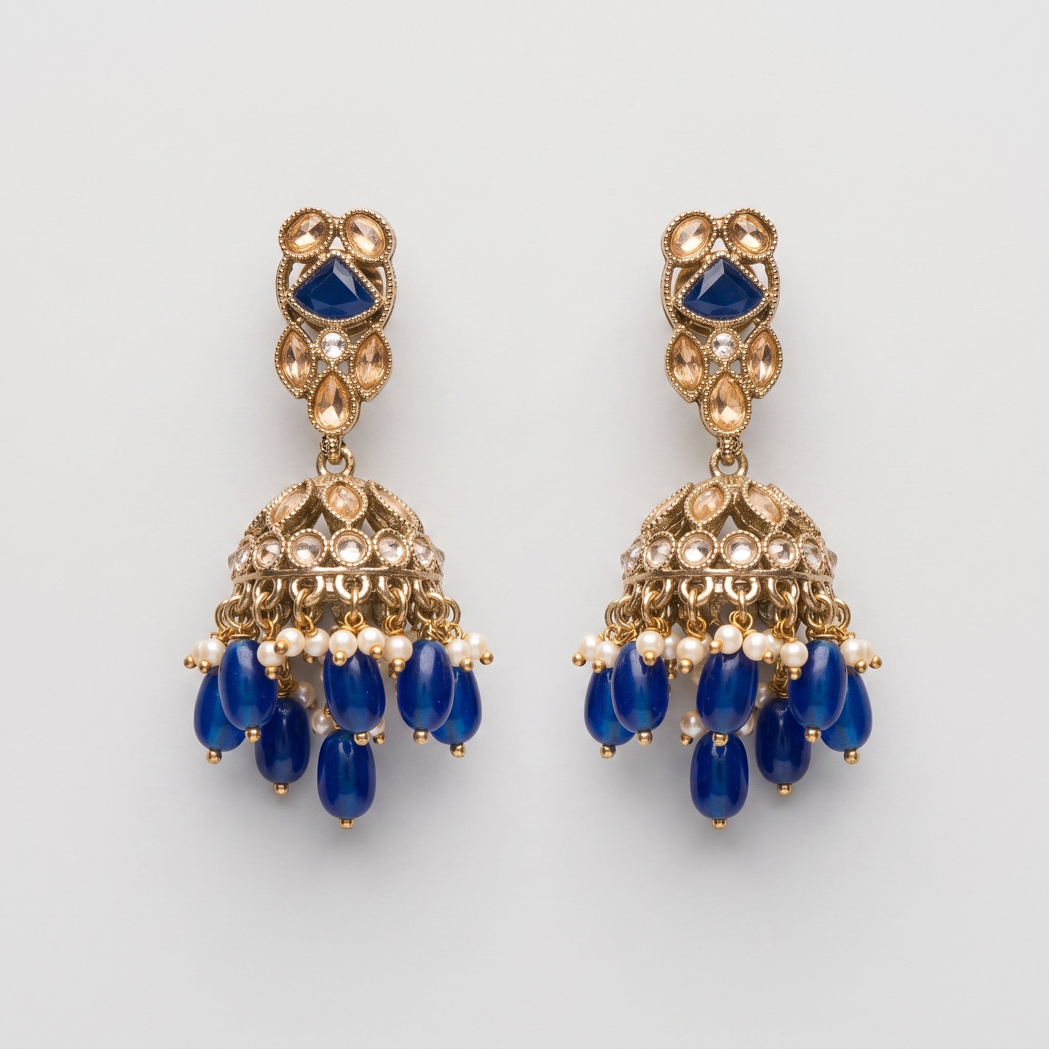Neelam Moti Earrings