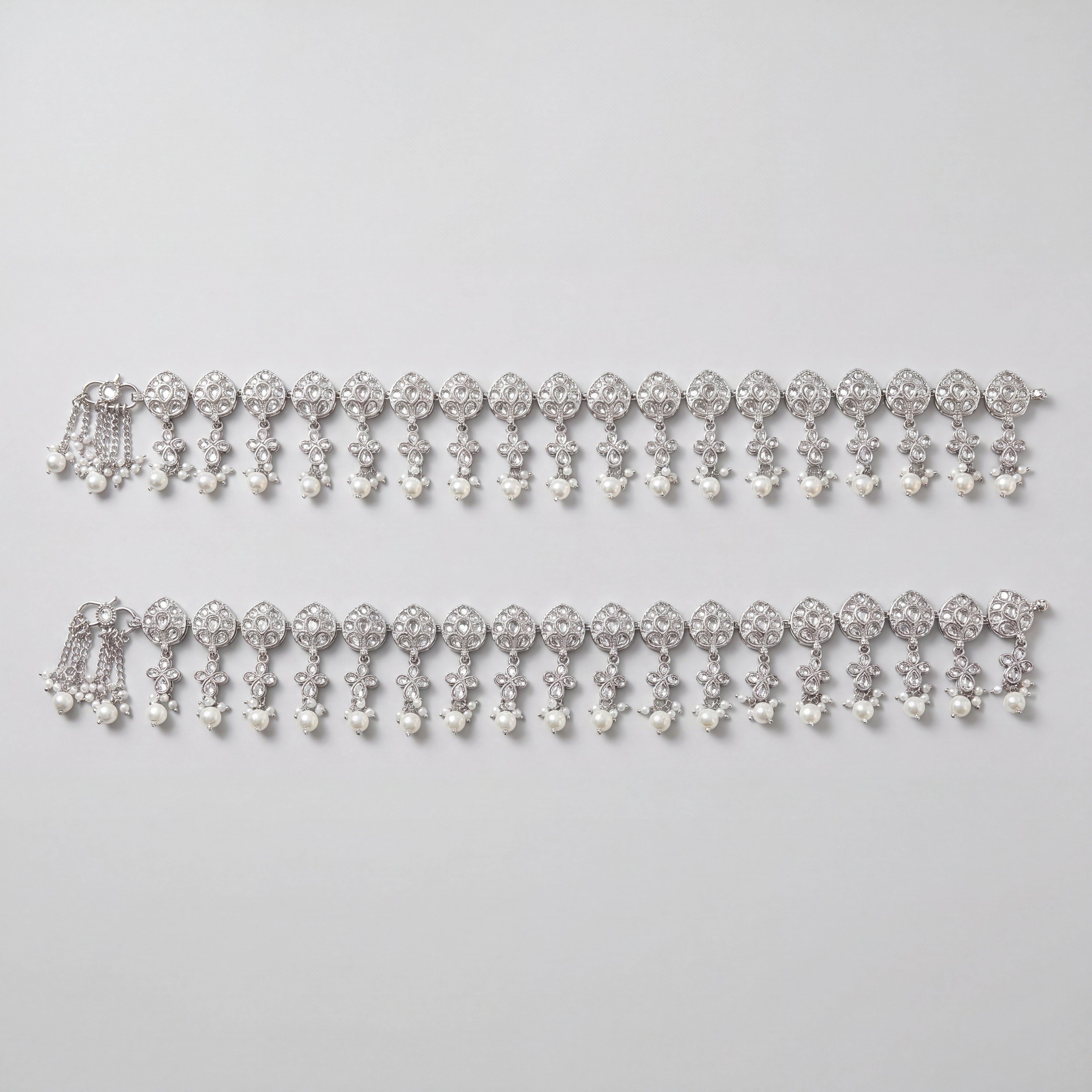 Polki Pearl Anklet