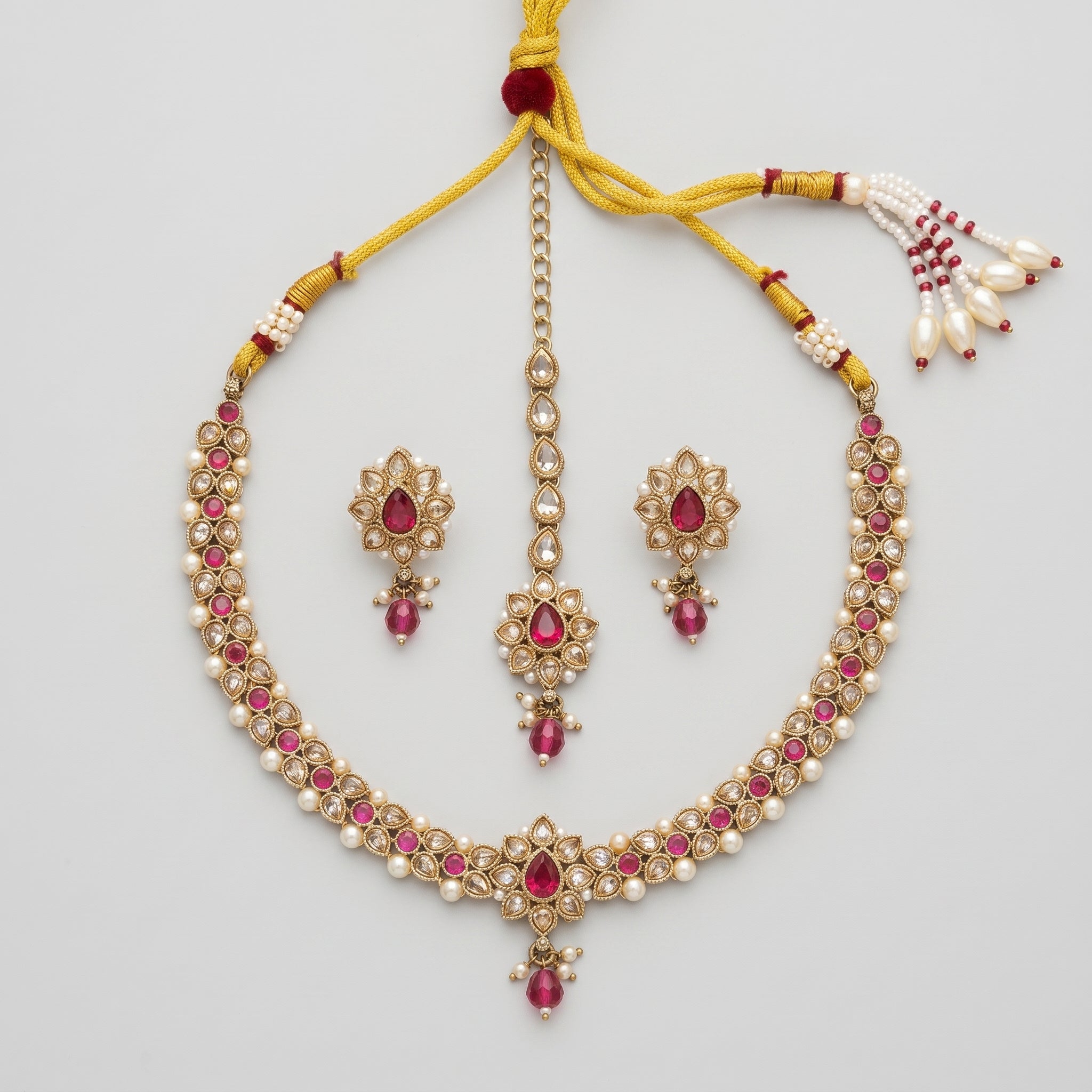 Kundan Pink Necklace