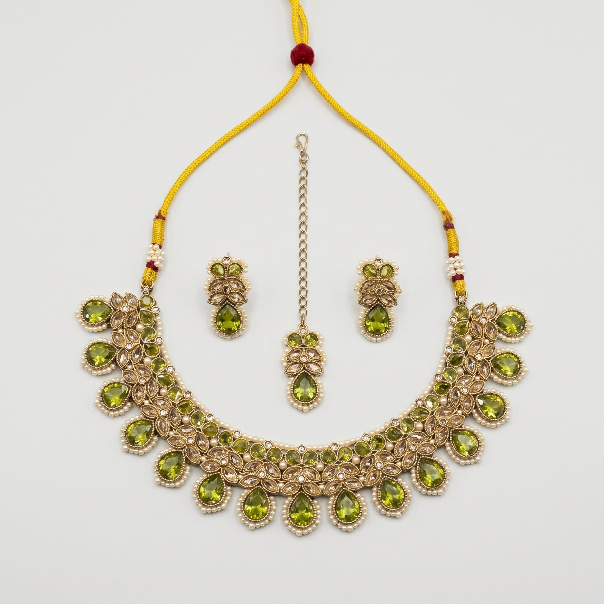 Pista Moti Necklace