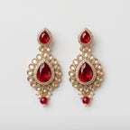 Polki Ruby Earrings