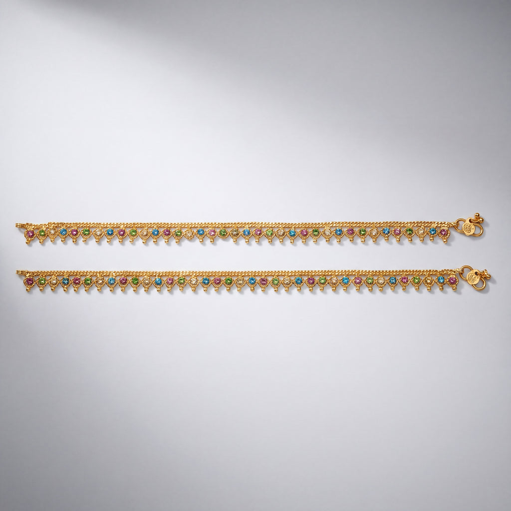 Rangoli Drop Anklet