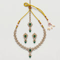 Jadau Green Necklace