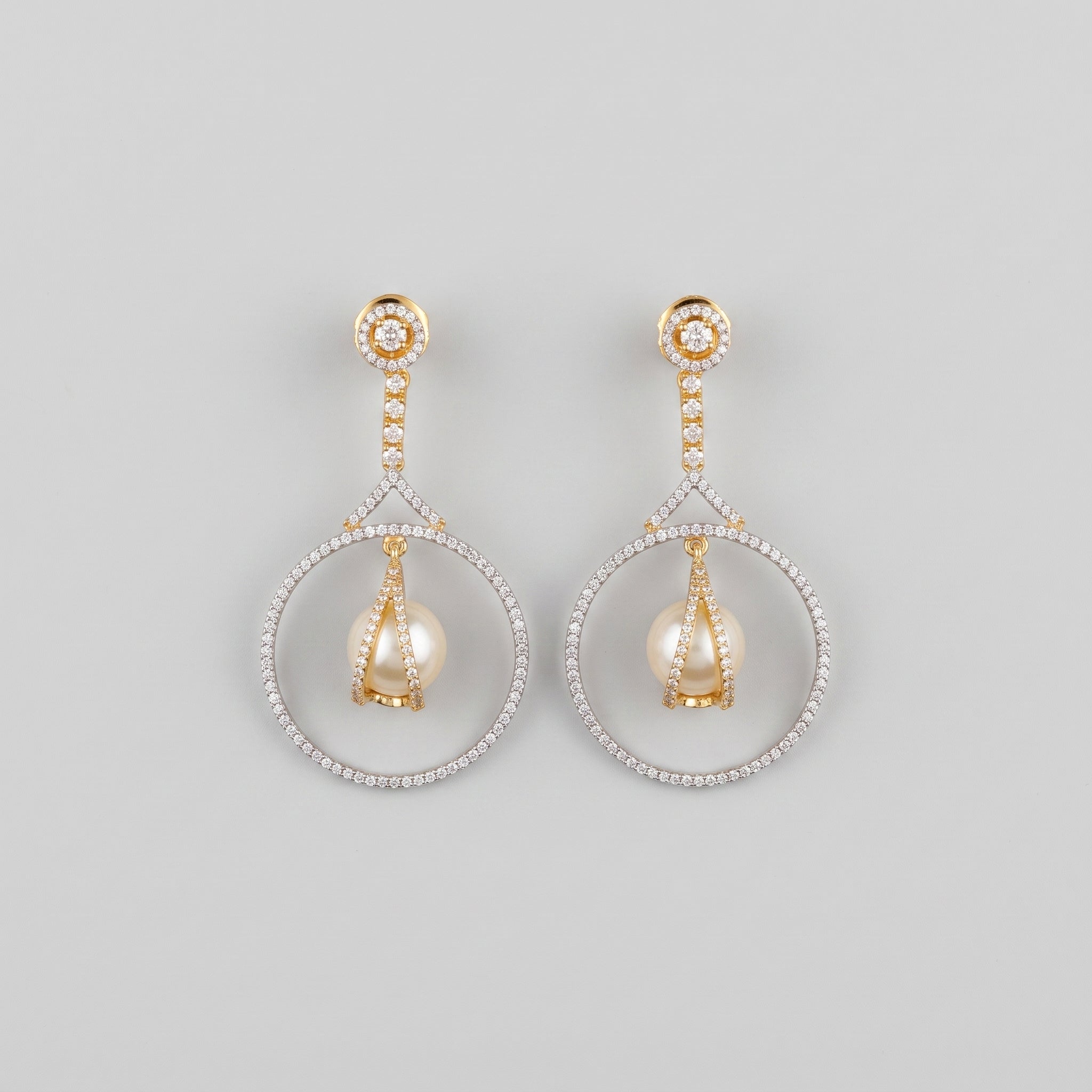 Golden Moti Earrings