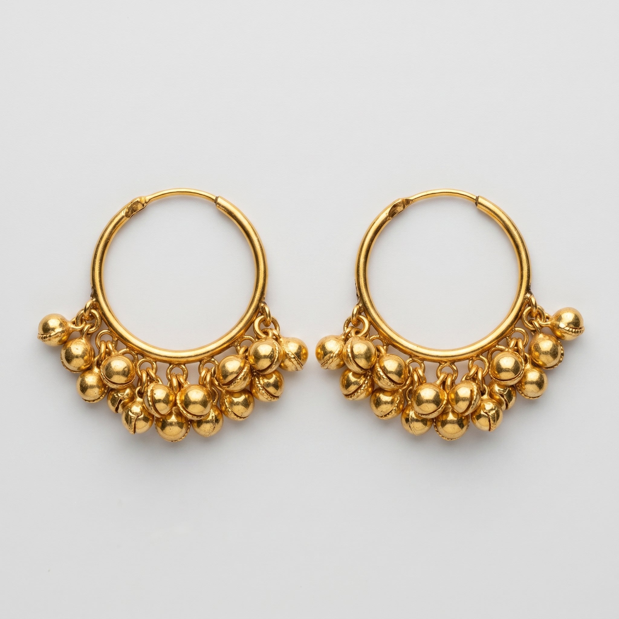 Gold Jhankar Earrings