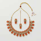Saffron Pearl Necklace