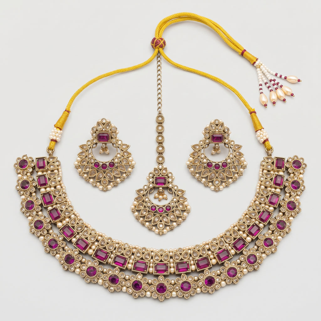 Priya Amethyst Necklace