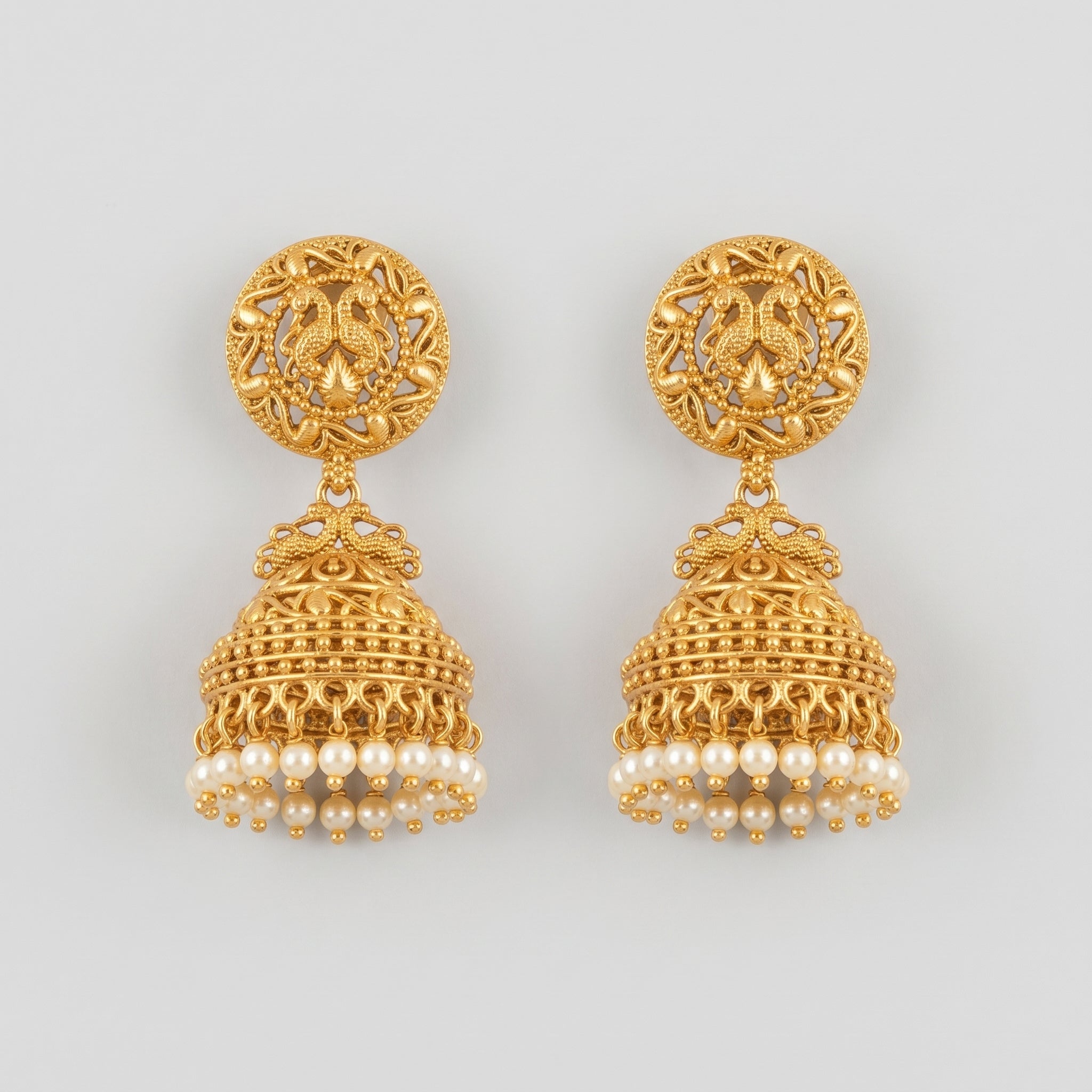 Pearl Jhumka Earrings