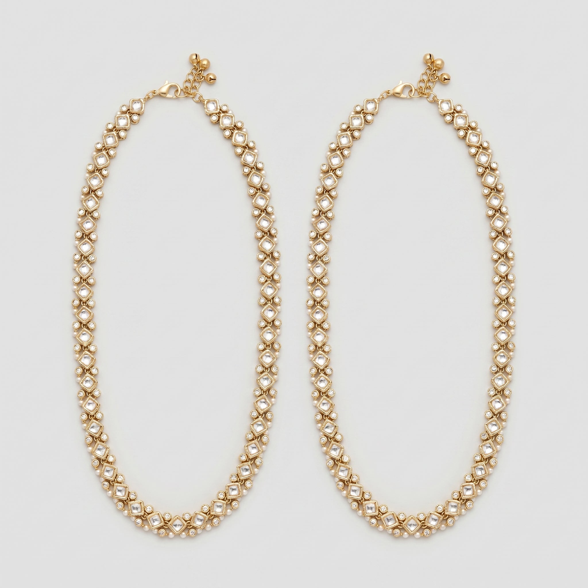 Polki Moti Anklet