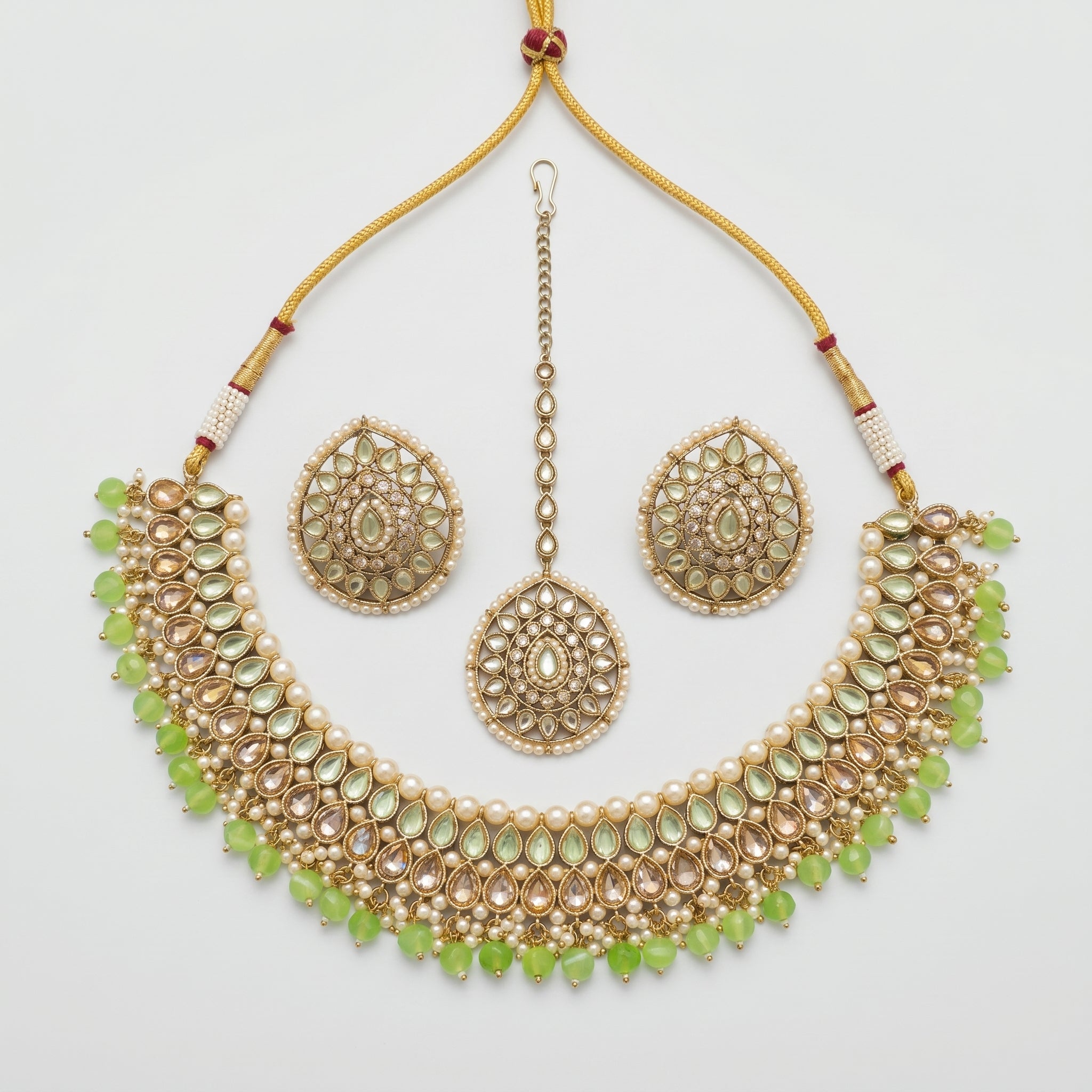 Aira Green Pearl Necklace