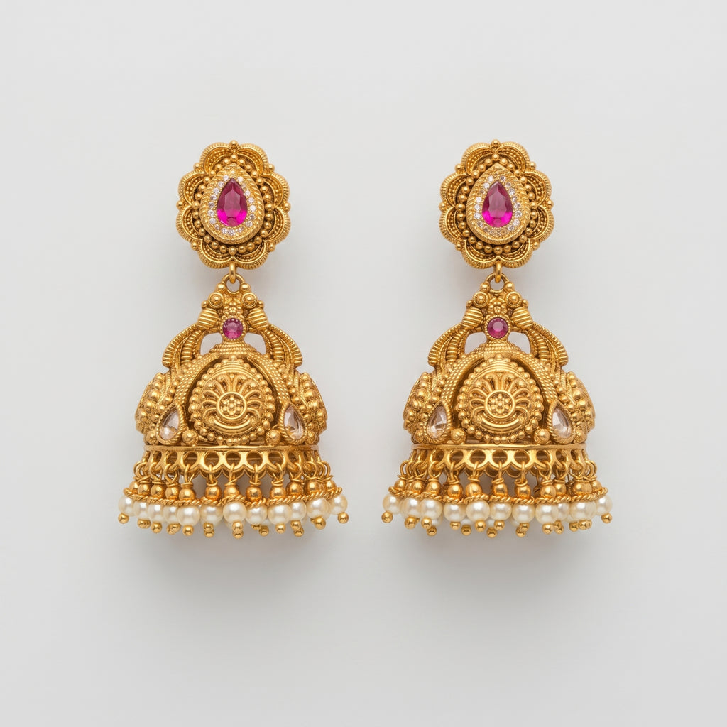 Ruby Drop Earrings