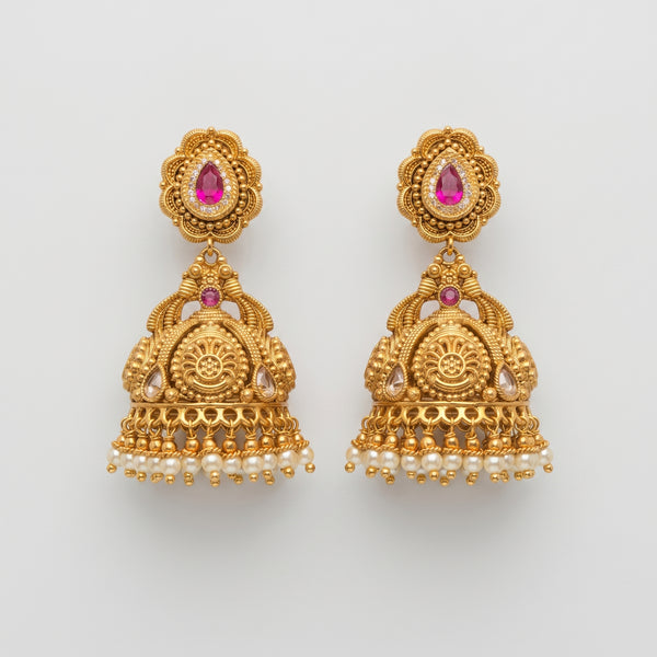Ruby Drop Earrings