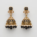 Onyx Jhumka Earrings